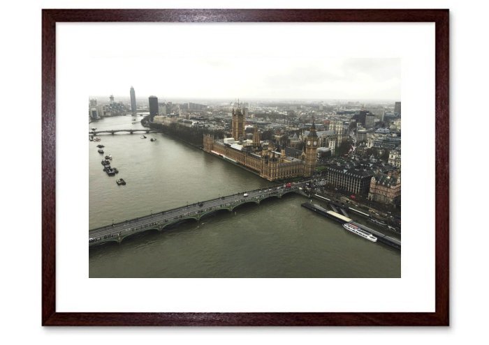 Water Bridge Westminster Parliament Aerial View